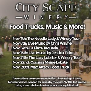 city scape winery food trucks and events