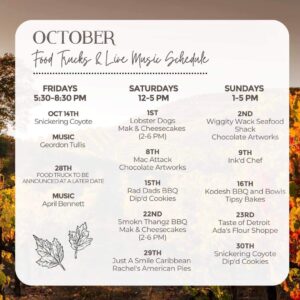 October food truck schedule